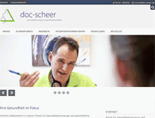Tablet Screenshot of doc-scheer.de
